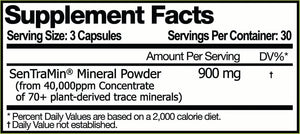 SenTraMin Plant Sourced Minerals 90 Veggie Capsules
