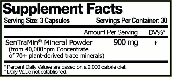 SenTraMin Plant Sourced Minerals 90 Veggie Capsules